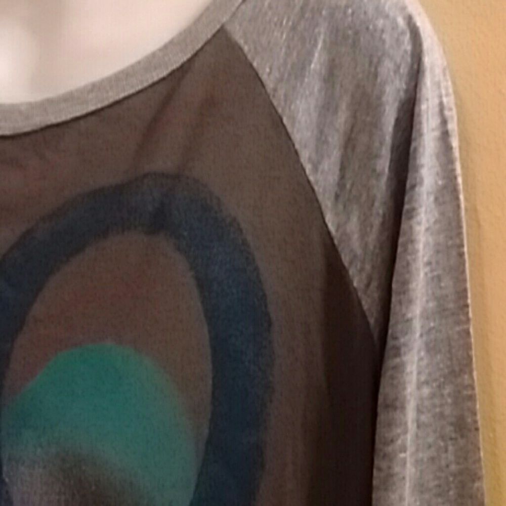3 For $12 Sale! Roxy Baseball Shirt - Picture 3 of 3